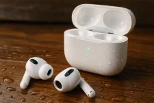 Airpods met ruimtelijke audio en adaptive eq voor comfortabel, waterbestendig luisterplezier met Magsafe