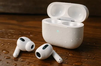 Airpods met ruimtelijke audio en adaptive eq voor comfortabel, waterbestendig luisterplezier met Magsafe